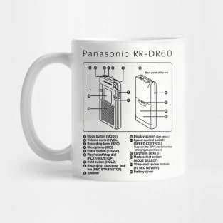 Panasonic RR-DR60 Handheld Digital IC Recorder Mug